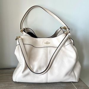 COACH Lexy Pebbled Leather Shoulder Bag